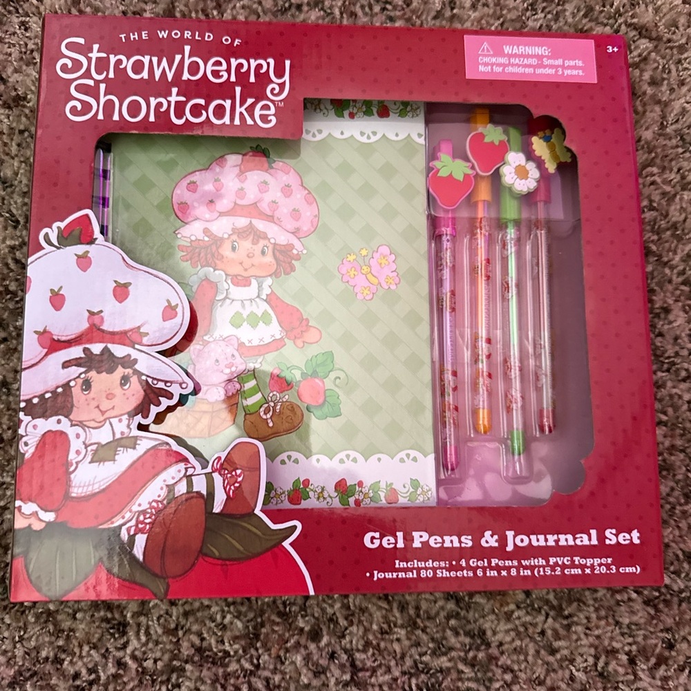 Strawberry Shortcake Gel Pens & Journal Set
